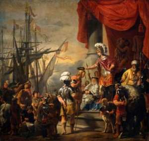 Aeneas at the court of Latinus